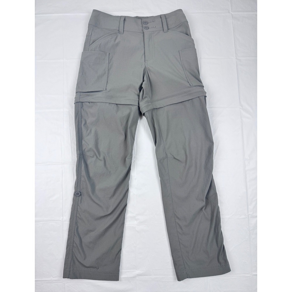 REI Co-op Sahara Convertible Hiking Pants Girls Medium 10-12 Gray Zip Off Shorts